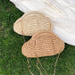 Summer New Straw Weaving Crossbody Bag Fashionable and Casual Shell Bag Women's Shoulder Bag with Excellent Texture