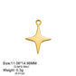 EUEAVAN 5pcs Stainless Steel Charms for Jewelry Making Leaves Lotus Flower Star Pendant Mini Charm Necklace Bracelet DIY Gifts