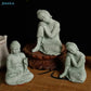 ♥Buddha Statue Set – Sandstone Finish, Various Poses, Zen Home Decor for Meditation & Spiritual Space