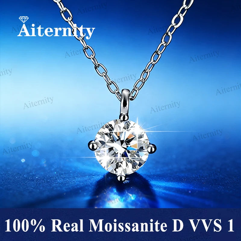 Promotion of Multiple 1.0 Carat Moissanite Windmill Pendants, Luxury Wedding 925 Sterling Silver Jewelry, Bride Diamond Necklace