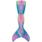 Girls One-Piece Mermaid Tail Swimsuit, Cute Beach Bathing Suit, Children Performance Cosplay Costume, Kids Dress Up Clothes