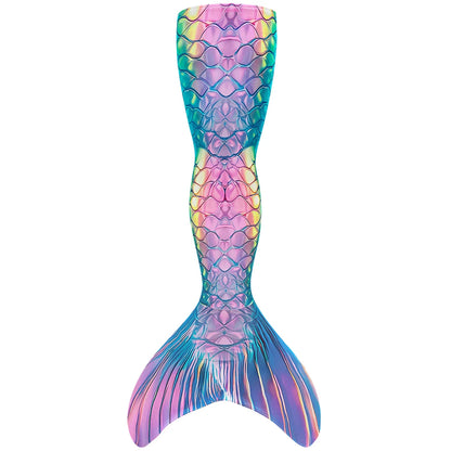 Girls One-Piece Mermaid Tail Swimsuit, Cute Beach Bathing Suit, Children Performance Cosplay Costume, Kids Dress Up Clothes