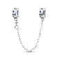 Silver Clasp 925 Sterling Silver CZ Pave Clip Charms Daisy Beads Stopper Safety Chain Fit Original Bangle Bracelet Jewelry Clips