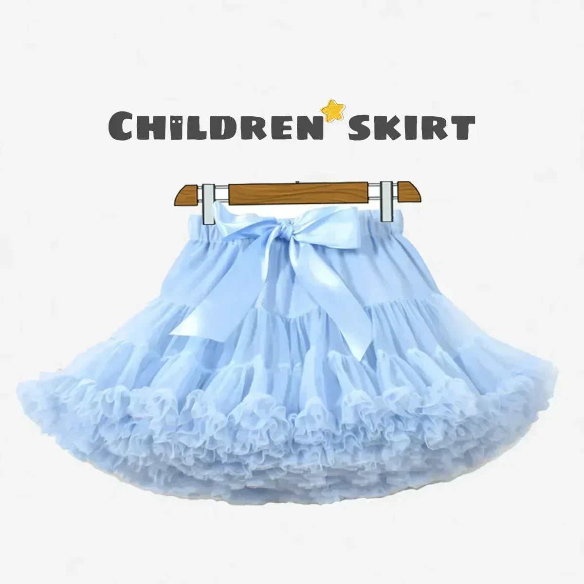 Children's Skirt Baby Girls Tutu Skirt Fluffy Children Ballet Kids Pettiskirt Baby Girl Skirts Princess Tulle Party Dance Skirts