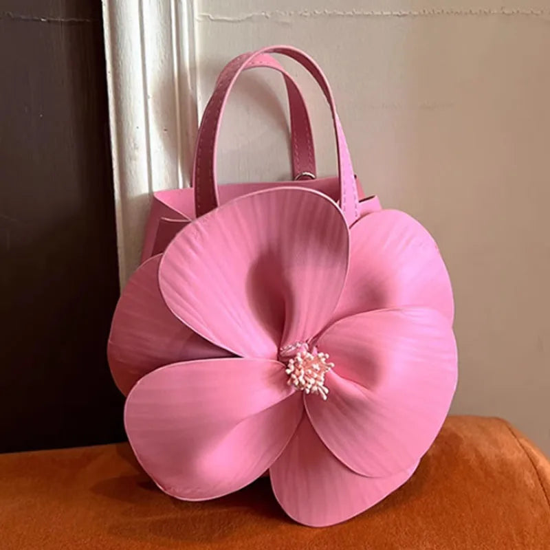 Fashion Flower Petals Evening Bag Purse Clutch Bag Crossbody Prom Women Luxury Wedding Party Crossbody Day Bag