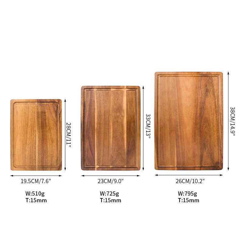 Wooden Cutting Boards Chopping Blocks Beech Walnut Cheese Cutting Board Butcher Block Meat Cutting Board For Kitchen Tools