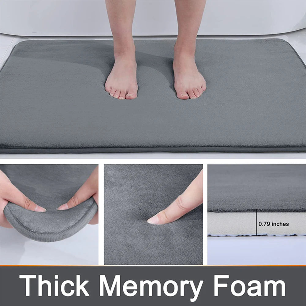 Super absorbent floor mat, super absorbent bath mat, super anti slip coral velvet bathroom floor mat, door mat