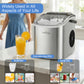 LOEFME 12kg/24h Portable Ice Maker 6 Mins/9pcs Ice Cubes Bullet Shaped Ice Maker Fully Automatic Cleaning Ice Machine for Home