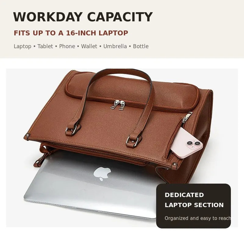 Women’s Tote Bag 2025 New, Large Capacity Handbag, Multi-Functional Laptop Work Shoulder Bag and Briefcase