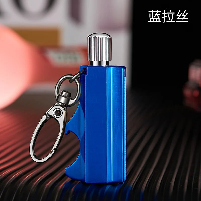 New Multifunctional Match Coal Oil Lighter Outdoor Waterproof Portable Wine Open Keychain Men Smoking Accessories Gifts