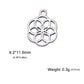 EUEAVAN 5pcs Stainless Steel Charms for Jewelry Making Leaves Lotus Flower Star Pendant Mini Charm Necklace Bracelet DIY Gifts