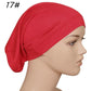 Muslim Underscarf Turban Hijab Ninja Inner Hat Women Chemo Cap Hair Loss Cover Bonnet Instant Bonnet Femme Musulman Headband