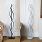 Nordic Postmodern LED Floor Lamp RGB Livingroom Bedroom Study Hotel Line Without Main Light Spiral Vertical Luxury Corner Lamps