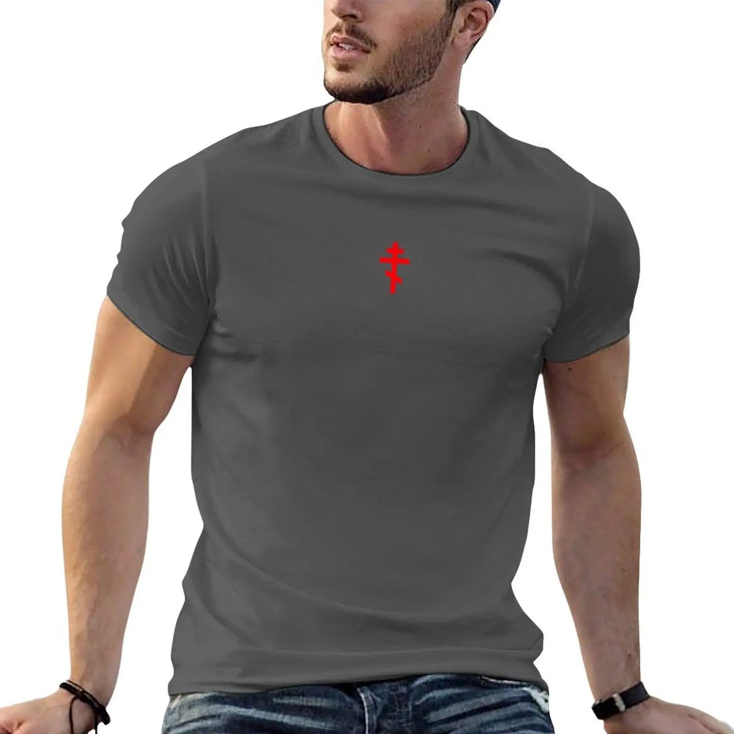 Orthodox Cross T-Shirt Work Duty Casual T-Shirt