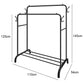 Heavy Duty Rolling Clothes Rack Metal Coat Hanger Stand Floor-Standing Bedroom Clothes Shelf Simple Rod Shoes Storage Organizer