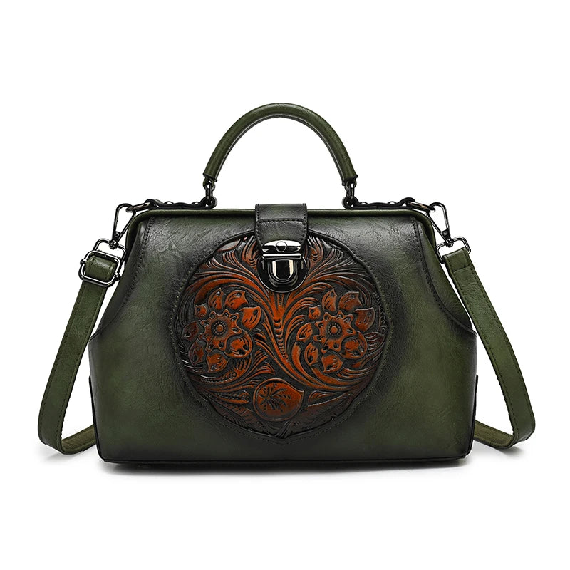 2026 Vintage Luxury Embossed Women's Tote Bags Designer Top Quality Soft Leather Women Shoulder Bag Female Crossbody Handbags