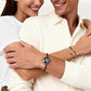 TOTWOO Long Distance Touch Bracelets for Couples ,Light up&Vibration Relationship Gifts for Lovers Smart Jewelry Love Bracelets