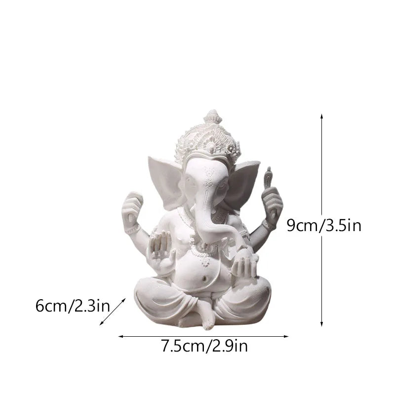 Resin Indian Ganesha Shiva God Statue Sai Baba of Shirdi Sculpture Lord Hanuman Hindu Buddha Religious Fengshui Home Decor