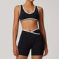 Yoga Set 2 Pieces Workout Outfits Fitness Sportswear Gym Tracksuit High Waist Leggings Sports Bra Athletic Wear Women Clothes
