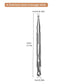 1pc Stainless Steel Acupuncture Stick - Double-Ended, with Large Heads for Acupoint Massage