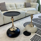 small apartment European wrought iron corner table balcony mobile coffee table bedroom bedside small round table sofa edge table
