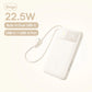Baseus 10000mAh Power Bank 22.5W Built-In Dual USB-C Cable Thinner Fast Charging for iPhone 17 Pro Max Samsung S25 Xiaomi Poco