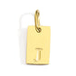 Polished Stainless Steel Square Gold Color Pendant Hang 26 Letters DIY Bracelet Pet Collar Necklace Jewelry Making