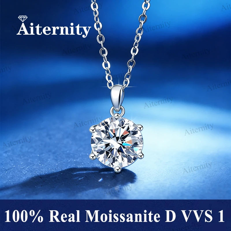 Promotion of Multiple 1.0 Carat Moissanite Windmill Pendants, Luxury Wedding 925 Sterling Silver Jewelry, Bride Diamond Necklace