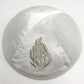 Judaical Velvet Kippah with Embroidery Of Fire for Men Yamaka Hat Kippot Royal Blue Grey 18cm
