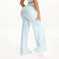 NCLAGEN SoftMotion Straight Leg Bottoms Women's Mid-Waist Yoga Pants GYM Leggings Naked Feel Pilates Running Sports Trousers