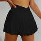 2 in 1 Jogger Flowy Athletic Shorts for Women Gym Yoga Workout Running Tennis Skirt Comfy Skort Lounge Cute Clothes Casual Wear