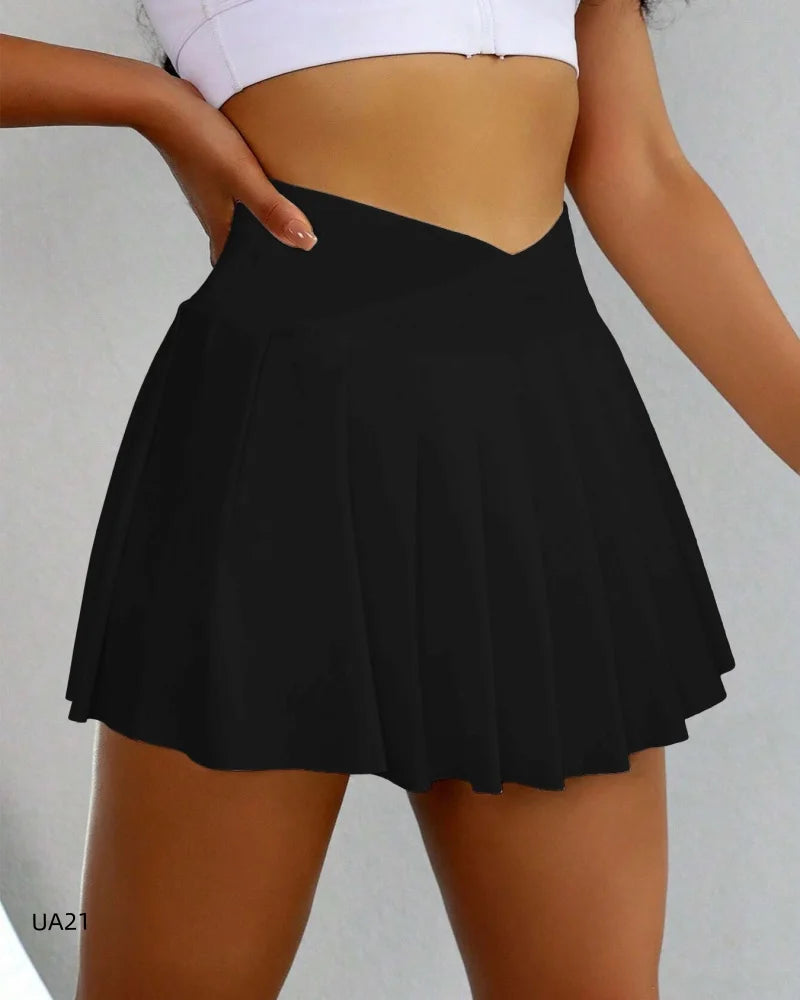2 in 1 Jogger Flowy Athletic Shorts for Women Gym Yoga Workout Running Tennis Skirt Comfy Skort Lounge Cute Clothes Casual Wear