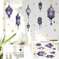 Eid Mubarak Wall Stickers Moon Star Lantern Ramadan Kareem Wall Decals Muslim Islamic Window Sticker Decorations for Home 2026