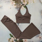 Scrunch Sports Suit Women's Yoga Set Gym Wear Sexy Sports Bras and Flared Leggings Sets Fitness Outfits Female Workout Clothes