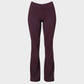 PMWRUN Women 3 Piece Yoga Set Long Sleeve Cropped Top Twist Front Sports Bra High Waisted Flared Leggings Soft For Gym Yoga