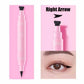 2 in 1 Black Eyeliner Stamp Waterproof Sweat-proof Dual-ended Liquid Eyeliner Quick Dry Easy Applying Eyeliner Pen Lazy Makeup