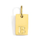 Polished Stainless Steel Square Gold Color Pendant Hang 26 Letters DIY Bracelet Pet Collar Necklace Jewelry Making
