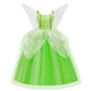 Girls Flower Fairy Dress Up Kids Princess Dress With Wings Halloween Princess Costume Elves Party Tinkerbell Tinker Bell Dress
