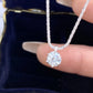 LOUTF 1CT Sparkling Luxury Moissanite Diamond White Pendant Necklace for Women 925 Sterling Silver High Quality Fine Jewelry