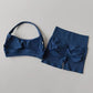 Sexy Halter Neck Beautiful Back High Waist Peach Sports Bras Shorts Suit Pilates Gathering Yoga Vest Training Fitness Bra Sets