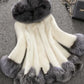 Hooded Loose Faux Fur Jacket Women Thick Autumn Winter Korean Maxi Coat Long Warm Luxury Fur Parkas Bontjas Furry Outerwear