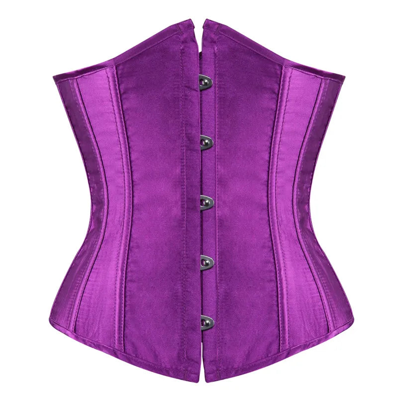 Sapubonva Corset Underbust Waist Cincher Workout Shape Body Belt Shapewear Corsets and Bustiers Lingerie Plus Size Women Gothic