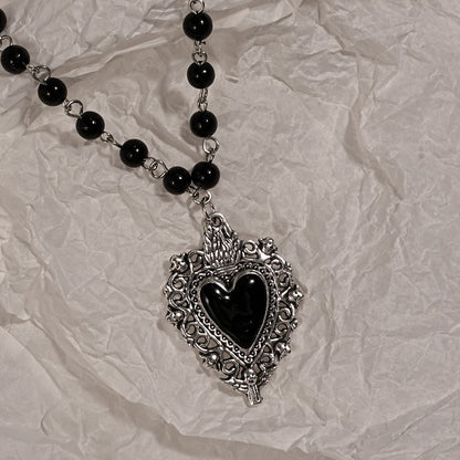 Y2K Sweet Cool Girl Personalized Creative Cross Love Pendant Necklace, Suitable for Daily Wearing