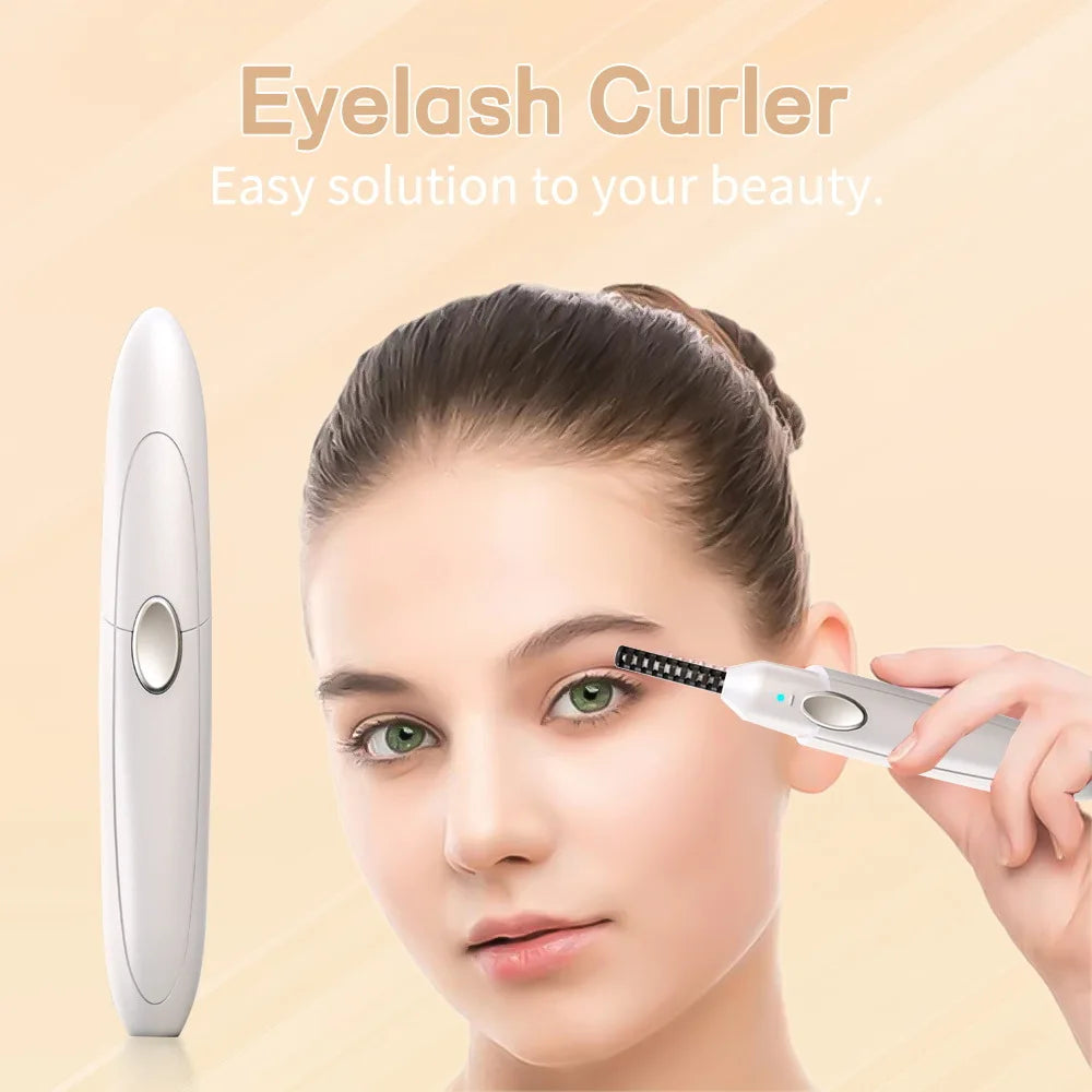 Electric Eyelash Curler with Three Adjustable Levels Portable Heating and Curling Suitable for Daily Makeup Tools