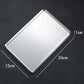 Rectangular 304 Stainless Steel Plate Barbecue Plate Hot Pot Buffet Tray Square Snack Dessert Trays Kitchen Cook Accessories