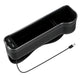 New Car Crevice Storage Box with 2 USB Charger Colorful LED Seat Gap Slit Pocket Seat Organizer Card Phone Bottle Cups Holder