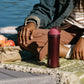 Owala Insulated Cup Black Cherry FreeSip Double Lid Large Capacity Sports Straw Insulated Cup Portable Cup，Silicone bottom cover