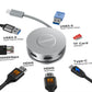 7-in-1 USB C HUB Mini Docking Station Dual 4K HDMI 1000Mbps Gigabit Ethernet USB C 3.0 Hub for Laptop/MacBook/Dell/Lenovo