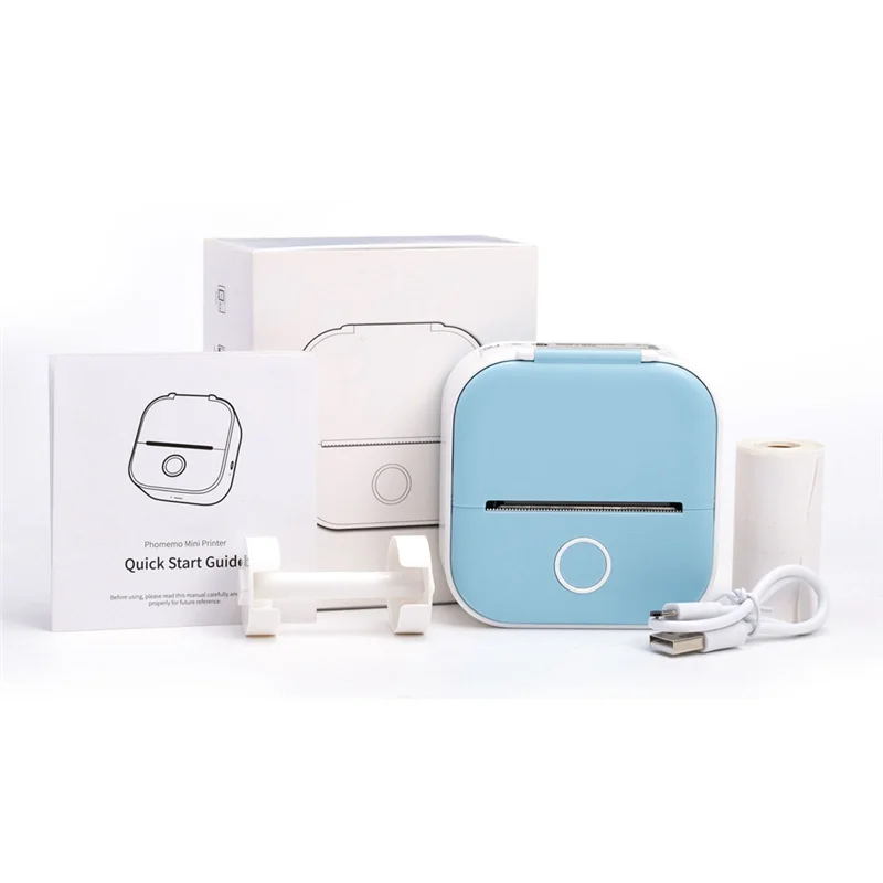 ABBN-Portable Mini Thermal Label Printer Home Photo Printer Student Wrong Question Printer Mini Label Printer Price Tag Durable