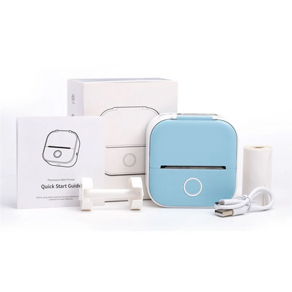 ABBN-Portable Mini Thermal Label Printer Home Photo Printer Student Wrong Question Printer Mini Label Printer Price Tag Durable